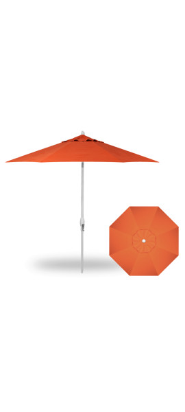 9' Auto Tilt Umbrella White / Sunset